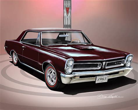 1965 Pontiac Gto Art Prints By Danny Whitfield Comes In 7 Different