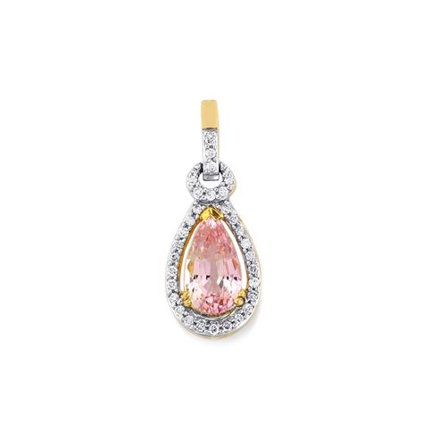 Pink Tanzanite Diamond K Gold Tomas Rae Pendant Mtgw Cts Gemporia