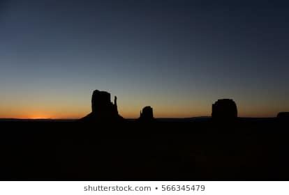 Sunrise Silhouette Monument Valley Stock Photo 566345479 | Shutterstock