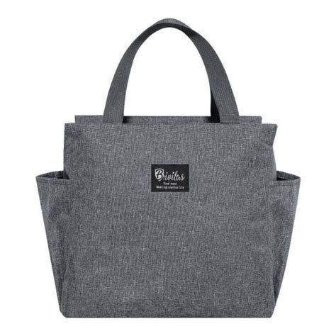 SAC ISOTHERME Gray Sac à Lunch thermique étanche Oxford grande