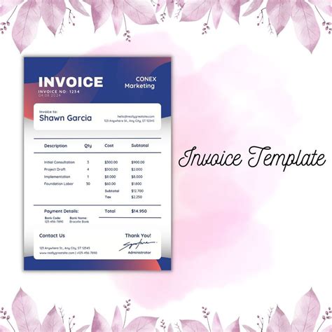 Minimalist Business Invoice Template For Small Businesses Modern Boho