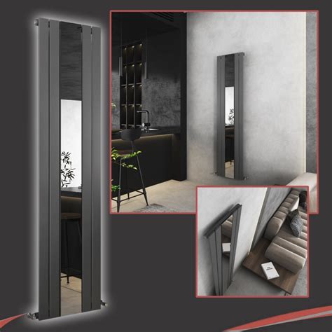 Mm W X Mm H Corwen Anthracite Mirror Radiator