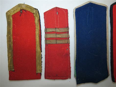 19 unmatched shoulder straps of the Russian Imperial Army