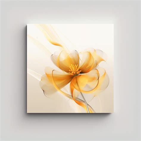 Cuadro Decorativo Arte Floral Suave Canva Composici N Amber Impactante