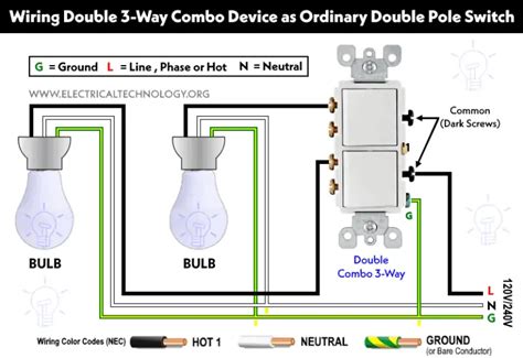 How To A Wire Double 3 Way Combination Switch Device