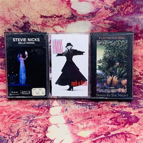 Stevie Nicks Fleetwood Mac Cassette Tape Bundle Bella Donna Rock