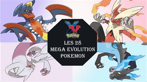 Les 28 Mega Evolutions Pokémon X And Y Youtube