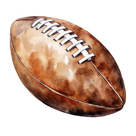 Watercolor Football Clipart High Quality Nfl Clipart Etsy