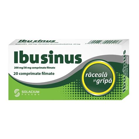 IBUSINUS RACEALA SI GRIPA 20 COMPRIMATE FILMATE HelpNet Ro