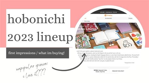 Hobonichi Lineup First Impressions And What I Plan On Buying