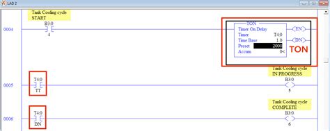 Plc Programming Intermediate Instructions Ton Timer On