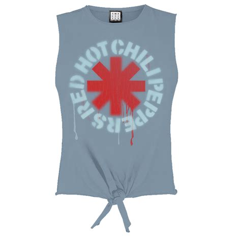 Red Hot Chili Peppers Stencil Asterix Sleeveless Red Hot Chili Peppers Women Amplified