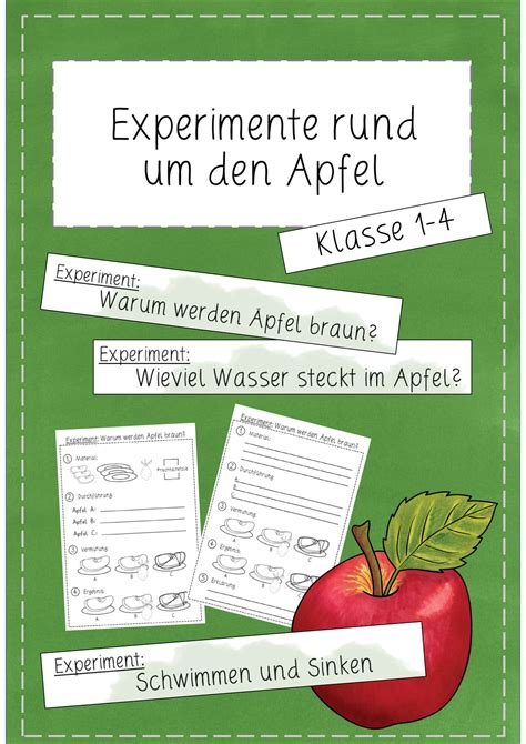 Genial Einheit Apfel Klasse 1