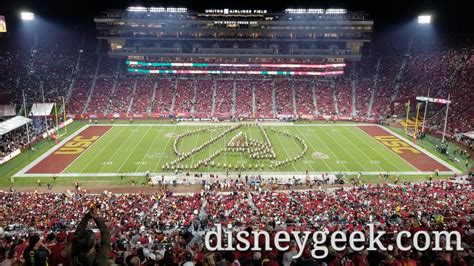 USC Spirit Of Troy Trojan Marching Band Marvel Halftime Show The