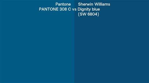 Pantone C Vs Sherwin Williams Dignity Blue Sw Side By Side