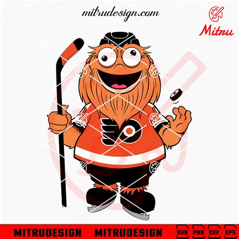 Philadelphia Flyers Gritty Svg Philly Hockey Mascot Svg Png Dxf Eps