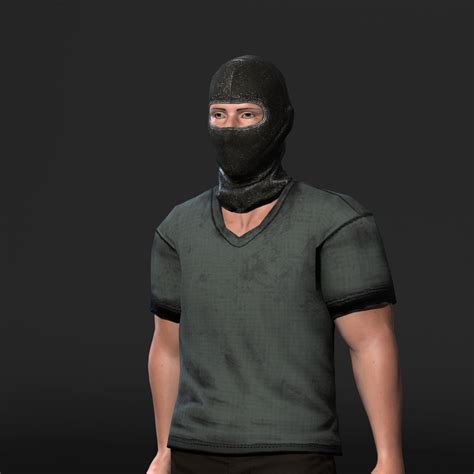 Archivo D Personaje Animado Del Juego En D Gang Man Rigged Modelo En