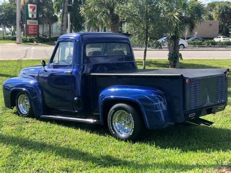 1953 Ford F 100 0 Blue Pickup Truck V8 58l Automatic 3 Speed