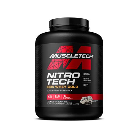 Nitro Tech 100 Gold Standard Whey Protein • Muscletech