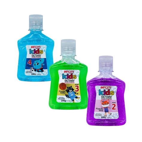 Qual O Melhor Gel De Cabelo Infantil - Gel de Cabelo Kids 240g INFINITY LOOKS HAIR – Uso Infantil +3 Anos ...