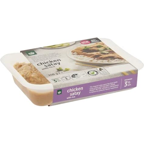 Woolworths Thai Satay Chicken With Rice 350g Bunch