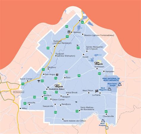 Carte De La Mrc Du Haut Saint Fran Ois