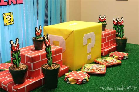 Super Mario Bros Gender Reveal Party Ideas Photo 2 Of 29 Super Mario Bros Birthday Party