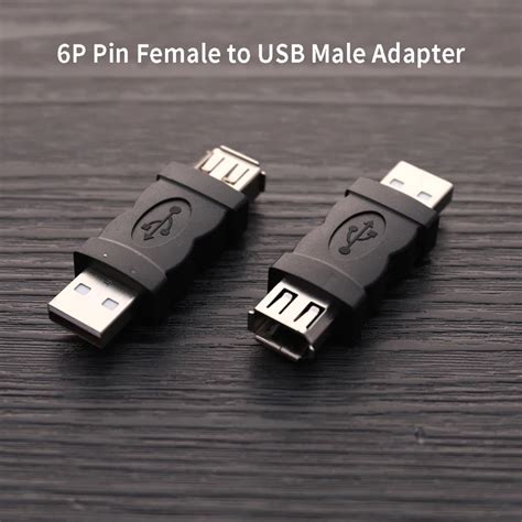 Usb Male To Firewire Ieee 1394 6 Pin Female Adapter Masacomp