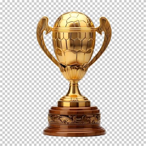 Premium PSD Gold Soccer Trophy Png Isolated On Transparent Background