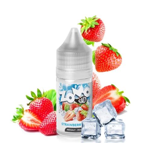 Liquido Zomo Nicsalt Strawberry Ice Cigarro Eletr Nico Pre O