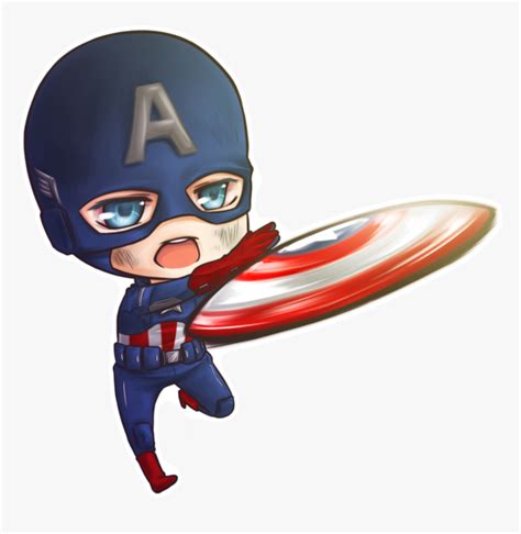 Captainamerica Marvel Superhero Avengers Chibi Captain America Cute