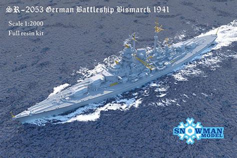 German Dreadnought Battleship Bismarck Hlj