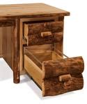 Amish Handcrafted Rustic Pine Executive Desk