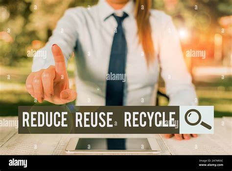 Handwriting Text Writing Reduce Reuse Recycle Conceptual Photo Ways