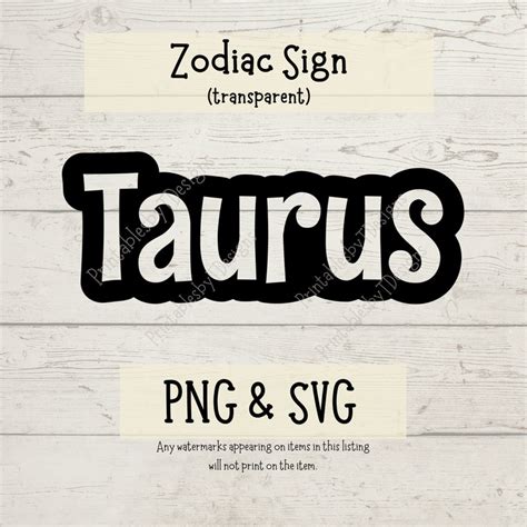 Zodiac Sign Png Taurus Zodiac Sign Svg Cut File Astrology Signs Svg