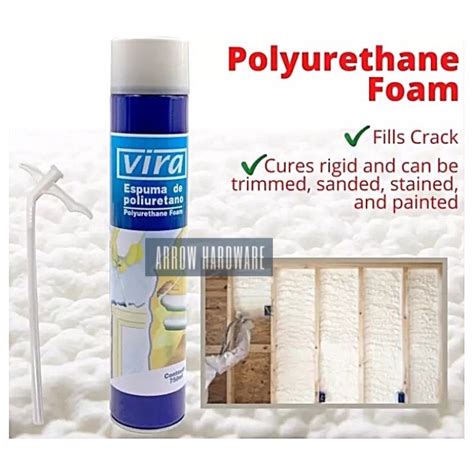 Hunter Vira Polyurethane Foam Pu Foam Spray 500ml Fills Cracks And