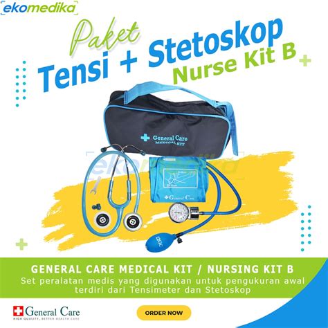 Jual Paket Stetoskop Tensimeter Aneroid General Care Medical Kit B