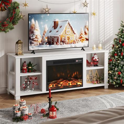 Mo Finance Jummico Fireplace Tv Stand With Electric Fireplace