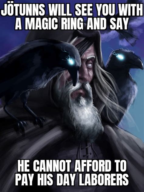 No, Wotan, give the Rhinegold ring back to the Rhinedaughters 😱 : r/wizardposting