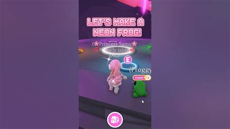 Neon Frog 🐸 Adoptme Adoptmeneons Playadoptme Youtube