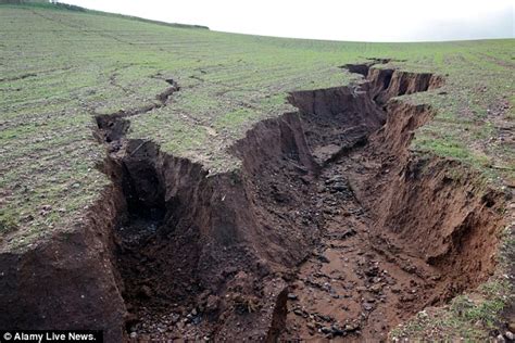 Severe Soil Erosion In Devon Causes 5ft Gullies On Field Without Enough