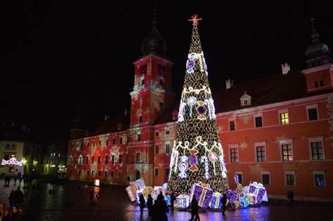 Рождественские огни в Варшаве Świąteczna Iluminacja Warszawy 05 12 2015