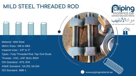 Mild Steel Threaded Rod Ms Studs Stud Bolt Suppliers In Uae