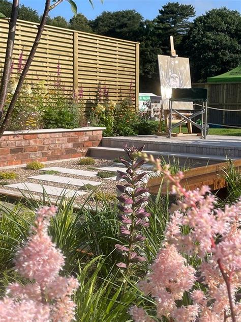 Double Slatted Fence Panels At Rhs Tatton Jacksons Fencing