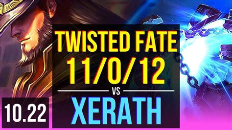 Twisted Fate Vs Xerath Mid 11012 71 Winrate Legendary Euw