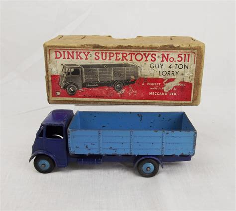 Boxed Dinky Supertoys 511 Guy 4 Ton Lorry In Blue Sally Antiques