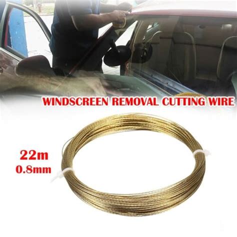 High Performance Car Windscreen Glass Cutting Wire Gold Roll 22m Length Ebay