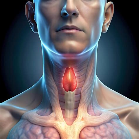 Pictures Of Swollen Thyroid Gland In Neck Premium Ai Generated Image