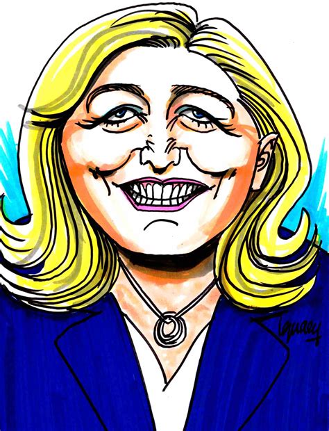 Marine Le Pen Dessignace Par Le Dessinateur Ignace