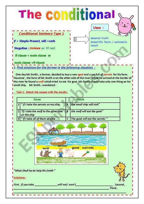 The Real And Unreal Conditional Type And Type Esl Worksheet By